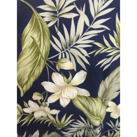 Caribbean Joe Blue Tropical Hawaiian Open Back Halter Midi Dress XL NWT - Picture 4 of 8